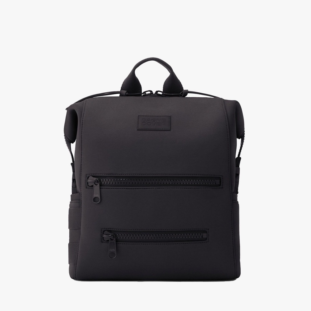 NWT Dagne Dover Indi Neoprene Diaper Backpack Black MEDIUM